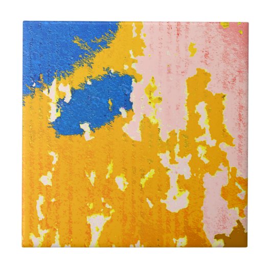 Carreau Peinture de Peeling Rustique cool (Devant)