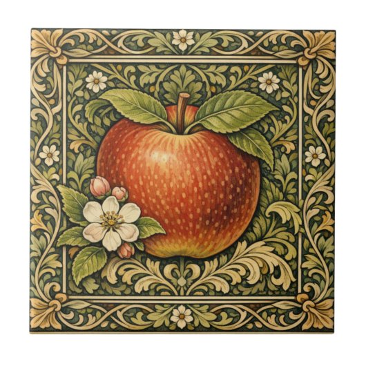 Carreau Peinture de pomme vintage  (Devant)