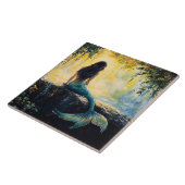 Carreau Peinture de Sirène dans la Crique (Côté)