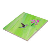 Carreau Peinture des colibris et des petits pois (Côté)