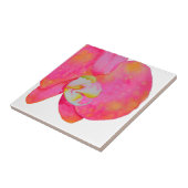 Carreau Peinture d'orchidée rose (Côté)