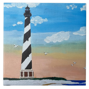 Carreau Peinture du phare de Cape Hatteras