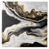 Carreau Peinture en marbre doré moderne esthétique (Devant)