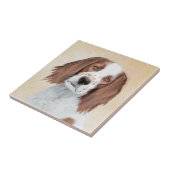 Carreau Peinture en Setter rouge et blanc irlandais - Art (Côté)