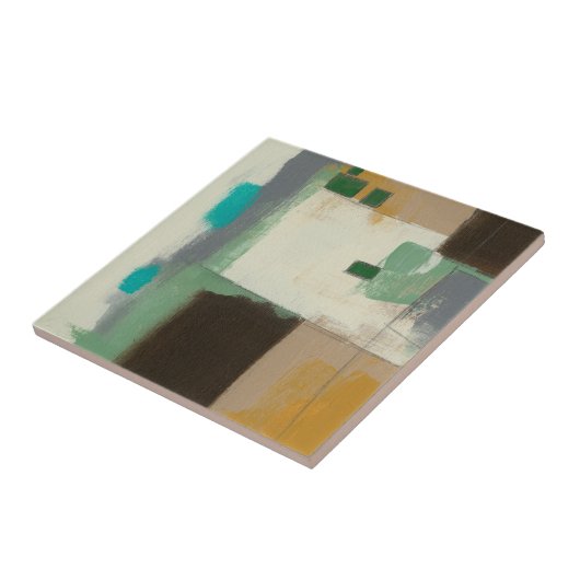 Carreau Peinture expressionniste avec pointes de brosse lo (Côté)