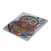 Carreau Peinture graphique magique de hibou (Côté)