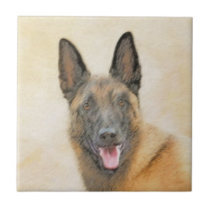 Carreau Peinture malinoise belge - Beau art original de ch