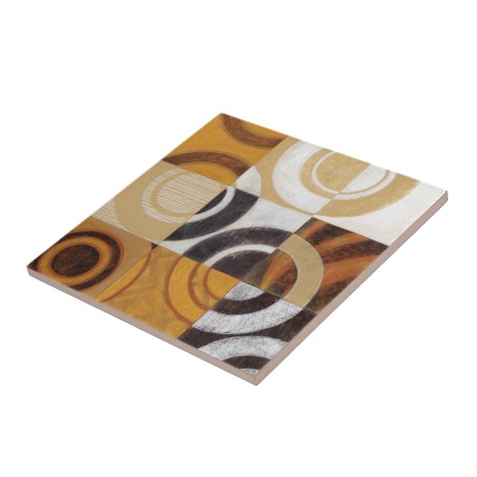 Carreau Peinture moderne avec Motifs circulaires (Côté)