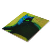 Carreau Peinture numérique Abstraite pour chats (Côté)