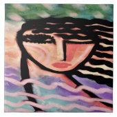 Carreau Peinture numérique Abstraite Windy (Devant)