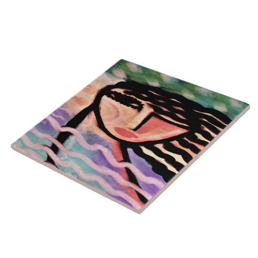 Carreau Peinture numérique Abstraite Windy (Côté)