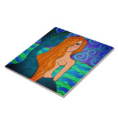 Carreau Peinture numérique couleur Abstraite Sirène (Côté)