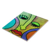 Carreau Peinture numérique Visage Abstrait 1 (Côté)