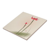 Carreau Peinture orientale de style, Lotus grand (Côté)