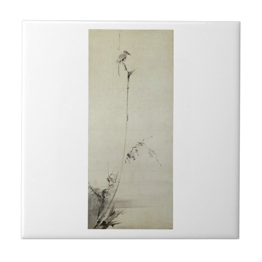 Carreau Peinture par Miyamoto Musashi, C. 1600's (Devant)