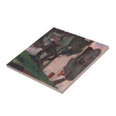 Carreau Peinture paysagère vintage-américaine (Côté)