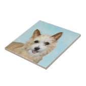 Carreau Peinture Podengo Pequeno portugaise - Art original (Côté)