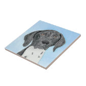 Carreau Peinture pointeur germanique - Art original (Côté)