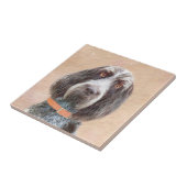 Carreau Peinture Spinone Italiano - Belle Art Original Chi (Côté)