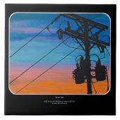 Carreau Peinture 'Sunset Hum' sur un (Devant)
