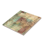 Carreau Peinture sur la Terre avec surface fissurée (Côté)