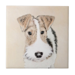 Carreau Peinture Terrier de Fox de fil - Cute Original Chi