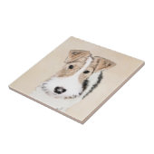 Carreau Peinture Terrier de Renard de fil - Cute Original  (Côté)