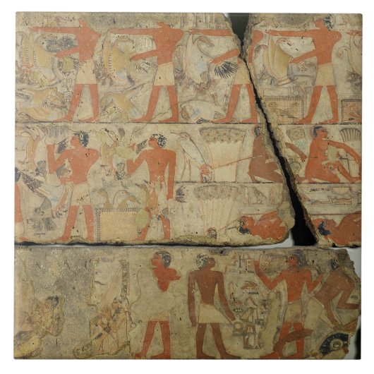 Carreau Peintures de la tombe de Metjetji, de Saqqarah, (Devant)