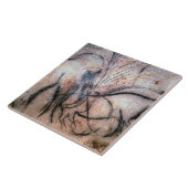 Carreau Peintures dépeignant le mammouth et les bétail, du (Côté)