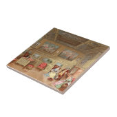 Carreau Peintures murales françaises baroques de design (Côté)