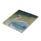 Carreau Pélican blanc B4 (Côté)