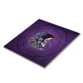 Carreau Pendule à papillon pourpre Imaginaire (Côté)