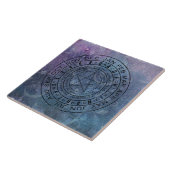 Carreau Pendule bleu pourpre (Côté)