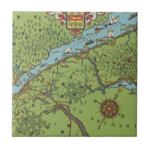 Carreau Péninsule de Gaspé, carte du Canada
