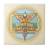 Carreau Pennsylvania Nurse Caduceus Tile (Devant)