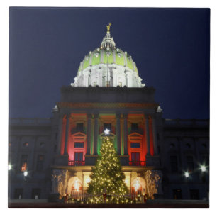 Carreau Pennsylvania State Capitol Christmas Tree Lights