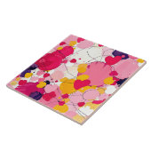 Carreau "Pensées d'amour aléatoires" - Abstrait coloré (Côté)