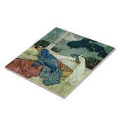 Carreau "Penser à Lady Yang" par Edmund Dulac (Côté)