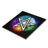Carreau pentagramme du Wiccan (Côté)