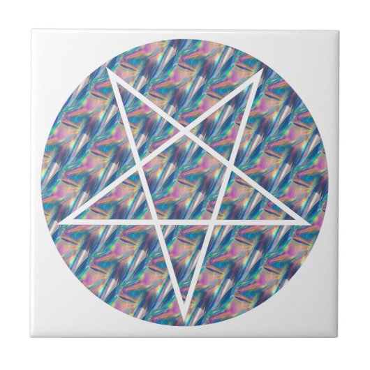 Carreau pentagramme hologramme (Devant)