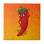 Carreau Pepper Rouge Diva Puzzle (Devant)