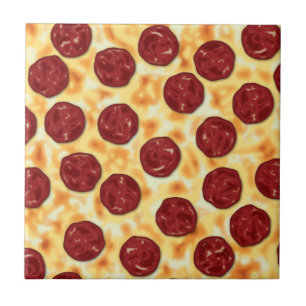 Carreau Pepperoni Pizza Motif