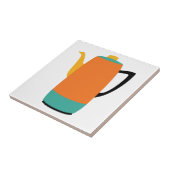 Carreau Percolateur de café orange (Côté)