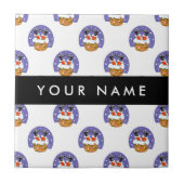 Carreau Père Noël À Chimney, Neige, Noël, Nouvel An (Devant)