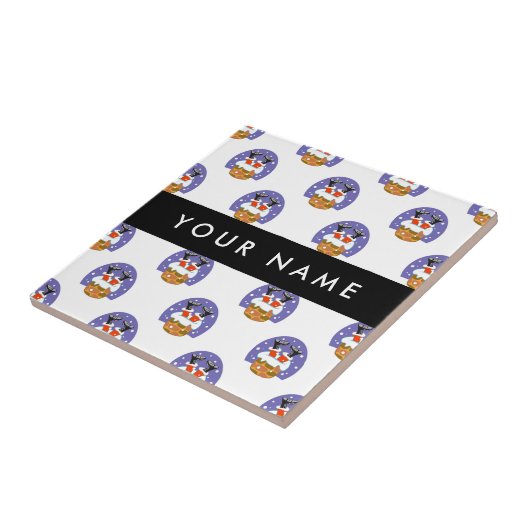 Carreau Père Noël À Chimney, Neige, Noël, Nouvel An (Côté)