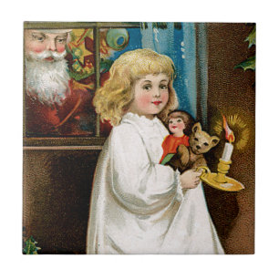 Carreau Père Noël à la fenêtre