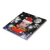 Carreau Père Noël bébé le soir de Noël (Côté)