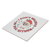 Carreau Père Noël drôle de Noël  (Côté)