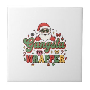 Carreau Père Noël Gangsta Wrapper Noël