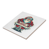 Carreau Père Noël Joyeux Message Diffusion Joie de Noël (Côté)
